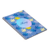 Aangepaste Floral Notitieboek (Rechterzijde)