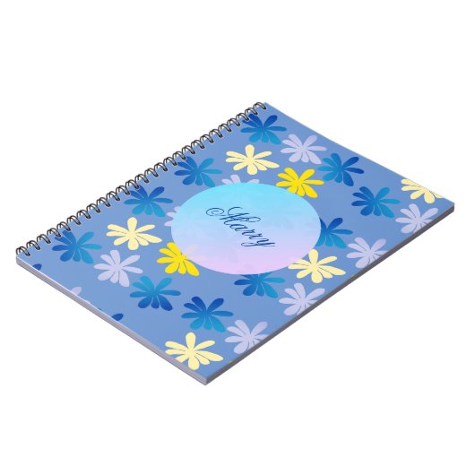 Aangepaste Floral Notitieboek (Linkerzijde)