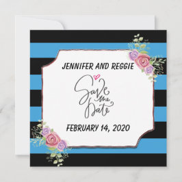 Aangepaste Floral opslaan Datum Save The Date