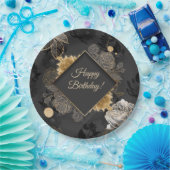 Aangepaste Floral Papieren Bordje (Feest)