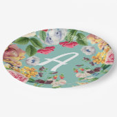 Aangepaste Floral Papieren Bordje (Gekanteld)