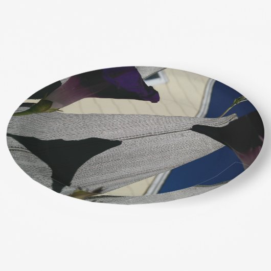 Aangepaste Floral Party Papieren Bordje (Gekanteld)