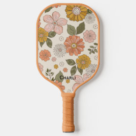 Aangepaste Floral Pickleball Paddle Beauful Retro