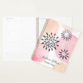 Aangepaste Floral Pink Planner (Display)