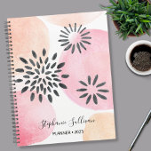 Aangepaste Floral Pink Planner