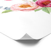 Aangepaste Floral pony's noemen poster afdrukken (Hoek)