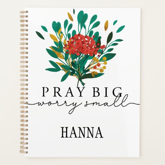 Aangepaste Floral Prayer Motivatie planner (Voorkant)