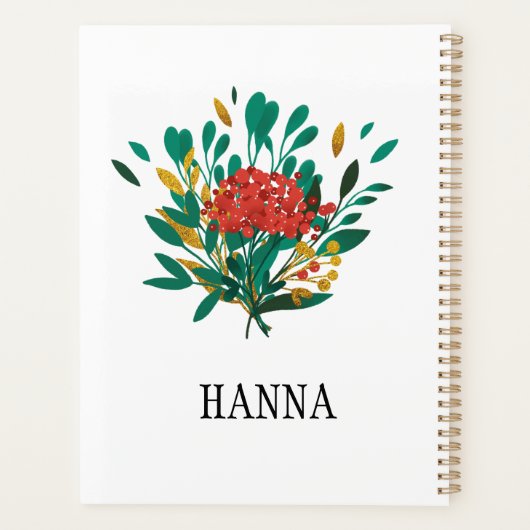 Aangepaste Floral Prayer Motivatie planner (Achterkant)