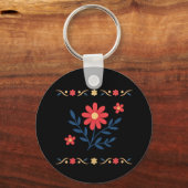 Aangepaste Floral Sleutelhanger (Voorkant)