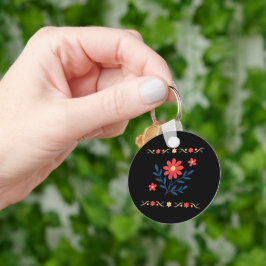 Aangepaste Floral Sleutelhanger