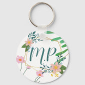 Aangepaste Floral Sleutelhanger (Voorkant)