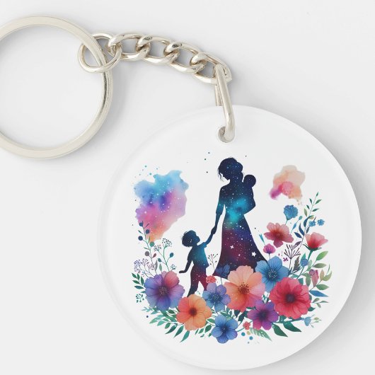 Aangepaste Floral Sleutelhanger
