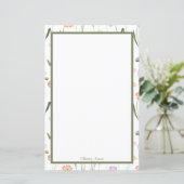Aangepaste Floral Stationery (Staand voorkant)