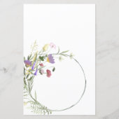 Aangepaste Floral Stationery (Achterkant)