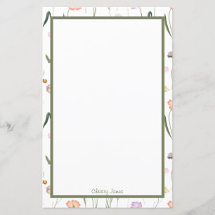 Aangepaste Floral Stationery