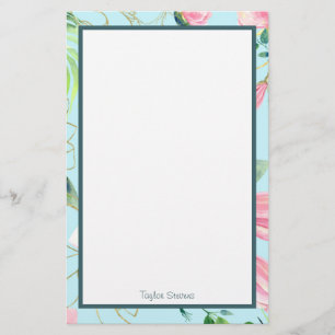 Aangepaste Floral Stationery Briefpapier
