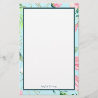 Aangepaste Floral Stationery Briefpapier