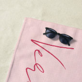 Aangepaste Floral Strandlaken (In situ)