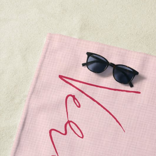 Aangepaste Floral Strandlaken (In situ)