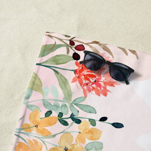 Aangepaste Floral Strandlaken (In situ)