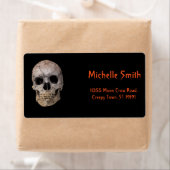 Aangepaste Floral Sugar Skull Halloween L Etiket (Insitu)