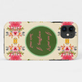 Aangepaste Floral-telefoontas Case-Mate iPhone Case (Achterkant (horizontaal))