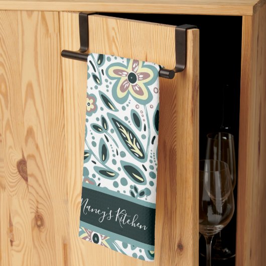 Aangepaste Floral Theedoek (Derde Gevouwen)