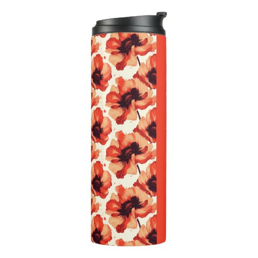 Aangepaste Floral Thermosbeker (Gedraaid links)