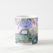 Aangepaste Floral Truck Design Coffee Mok Cup (Center)