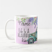 Aangepaste Floral Truck Design Coffee Mok Cup (Links)