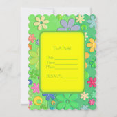 Aangepaste Floral-uitnodiging Kaart (Achterkant)