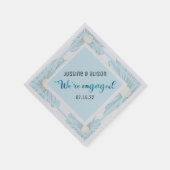 Aangepaste Floral van Aangepaste Aangepaste Aangep Servet (Hoek)