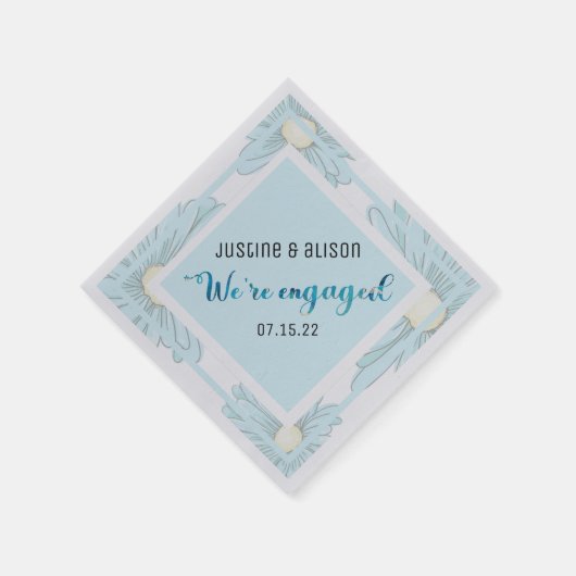 Aangepaste Floral van Aangepaste Aangepaste Aangep Servet (Hoek)