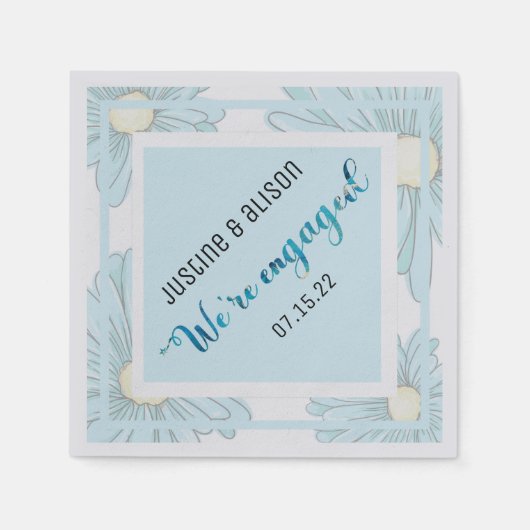 Aangepaste Floral van Aangepaste Aangepaste Aangep Servet (Voorkant)