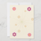 Aangepaste Floral Vriendschap Quote Uitnodiging (Achterkant)