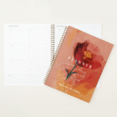 Aangepaste Floral Waterverf  Abstract Planner (Display)