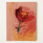 Aangepaste Floral Waterverf  Abstract Planner (Achterkant)