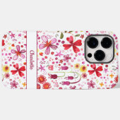 Aangepaste Floral-Waterverf Case-Mate iPhone Case (Achterkant (horizontaal))