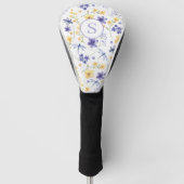 Aangepaste Floral-Waterverf Golfheadcover (Voorkant)
