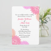 Aangepaste Floral Weddenschap Kaart (Staand voorkant)