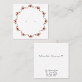 Aangepaste Floral Wreator Stud Earring Display Kaa Vierkante Visitekaartje