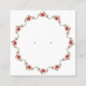 Aangepaste Floral Wreator Stud Earring Display Kaa Vierkante Visitekaartje (Voorkant)