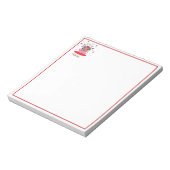 Aangepaste florale bloem notitieblok (Linkerzijde)