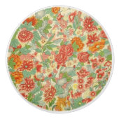 Aangepaste florale keramische deurknop keramische knop (Voorkant)