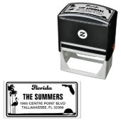 Aangepaste Florida License Bord retour adres stemp Zelfinktende Stempel (In situ)
