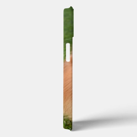 Aangepaste fluffy Brown Pommeren Dog Case-Mate iPhone Case (Achterkant / Rechts)