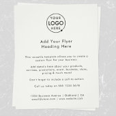 Aangepaste Flyer | Modern Zakelijk Logo Grijze Fly