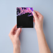 Aangepaste FLYER Roze Paars Zwart Modern Sjabloon  (Hand)