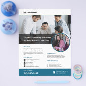 Aangepaste flyer voor boekhouddiensten (Enkel)