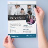 Aangepaste flyer voor boekhouddiensten (Hand)